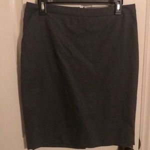 Gray J. Crew knee length skirt.